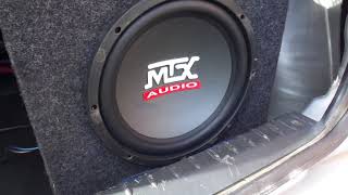 Установка сабвуфера MTX 10 и усилитель Audio Nova 1.600 .