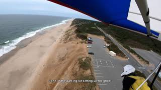 Hang Gliding soaring flight - White Crest Beach - Wellfleet, MA (Cape Cod)