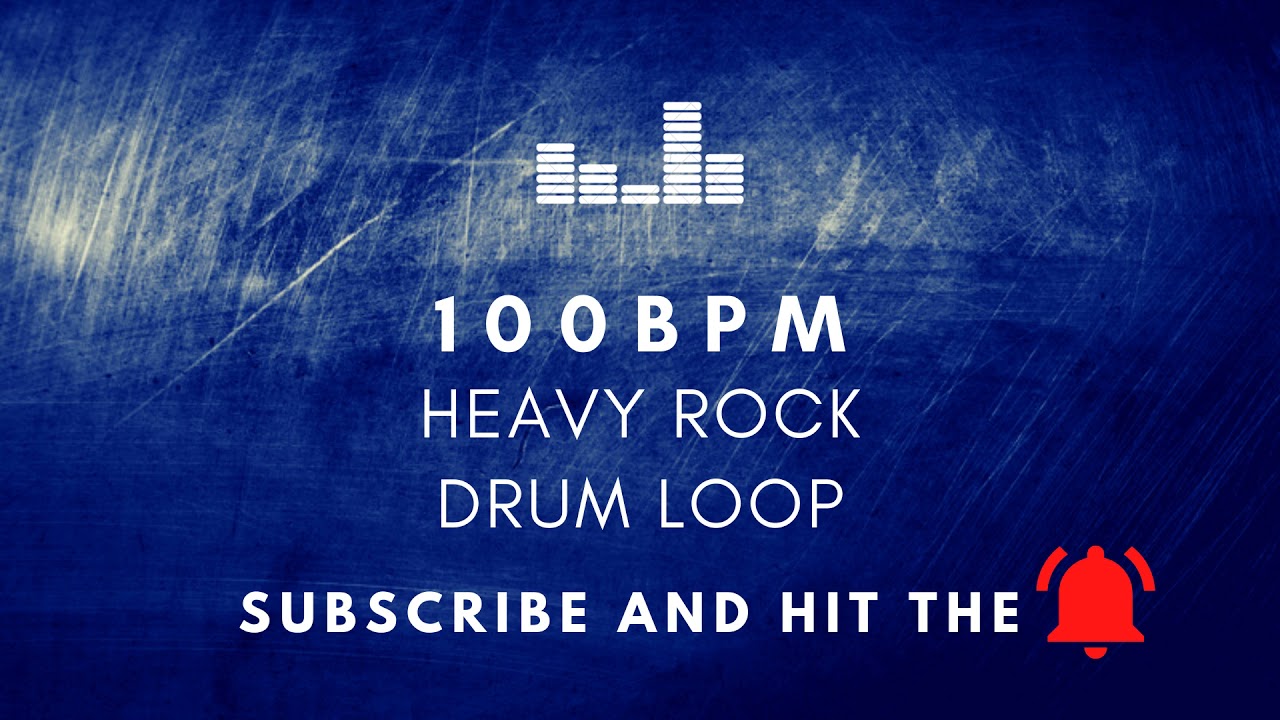 Heavy Rock Drum Loop 100 BPM [Practice Tool + Free Download]