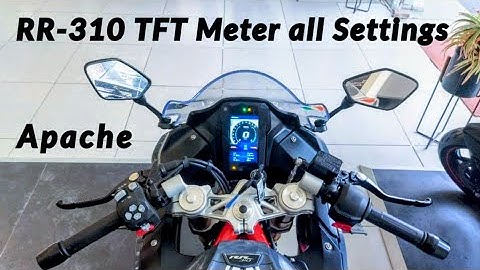 New TVS Apache RR-310 TFT Meter all Settings like Bluetooth ,Time , Trip , Riding Modes , Everything