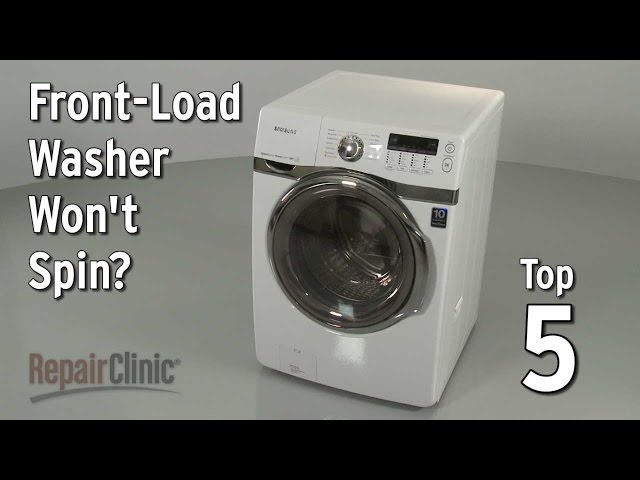 Front-Load Washer Won't Spin — Washing Machine Troubleshooting 