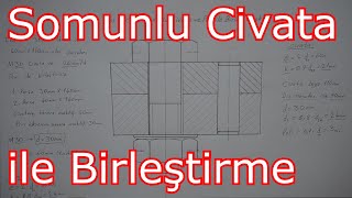 Somunlu Civata ve Pim Montajı (Detaylı Anlatım)  İşin Sırrı Teknik Resim