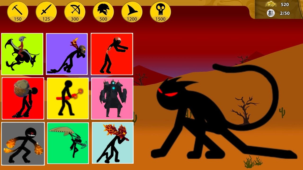 All Stick Figure VS Black Wild Cat | Stick War Legacy Mod - YouTube