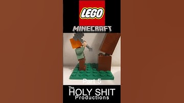 Lego minecraft stop motion The tree part 5. Did Alex finally chop down the tree this Time??! epic!!
