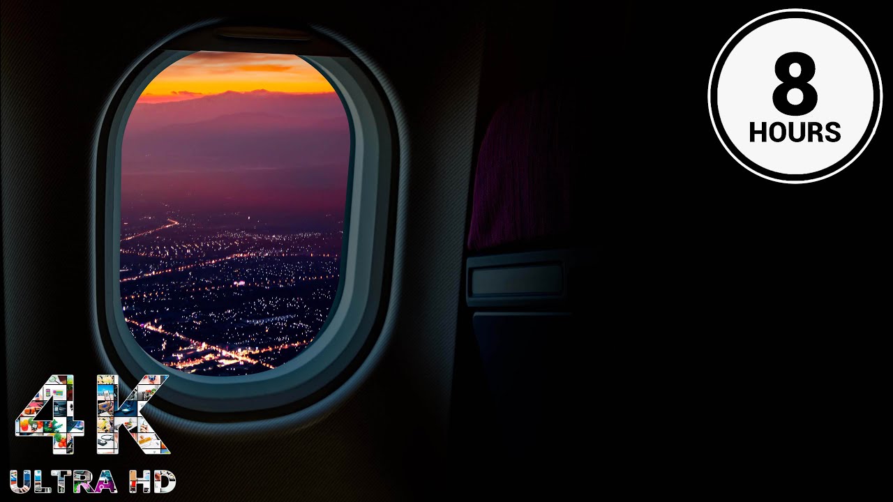 Luxury Jet White Noise to Sleep | Relax on Private Night Flight!