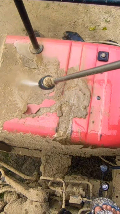 #satisfying best professional high pressure washing tractor at home #automobile