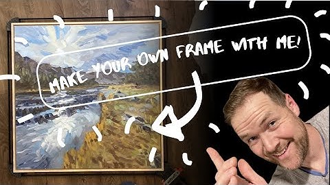 Make your own FRAME for paintings! Artist Vlog #2
