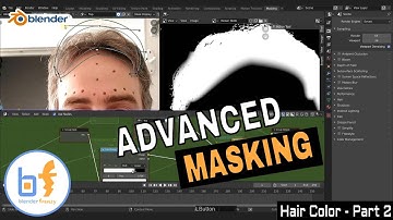 BLENDER: Change your hair color | Part 2 - Advanced Masking