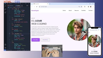 ASMR Programming - Responsive Personal Portfolio Website in just HTML and CSS