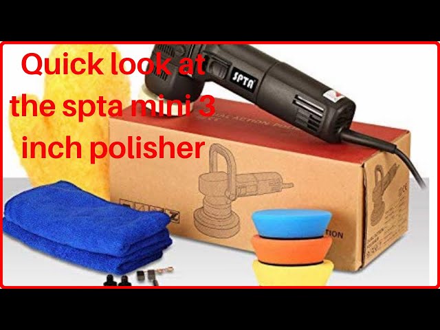 SPTA 3Inch 75mm Electric Mini Car Polisher Random Orbit Dual