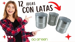 12  Manualidades FÁCILES con LATAS DE ALUMINIO 😊♻ (Ideas con tarros de leche)