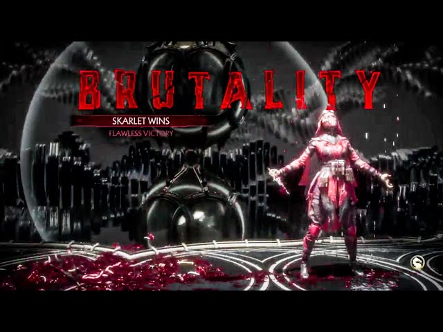 Skarlet Flawless Victory and Fatality on Terminator Mortal Kombat 11  #Shorts 