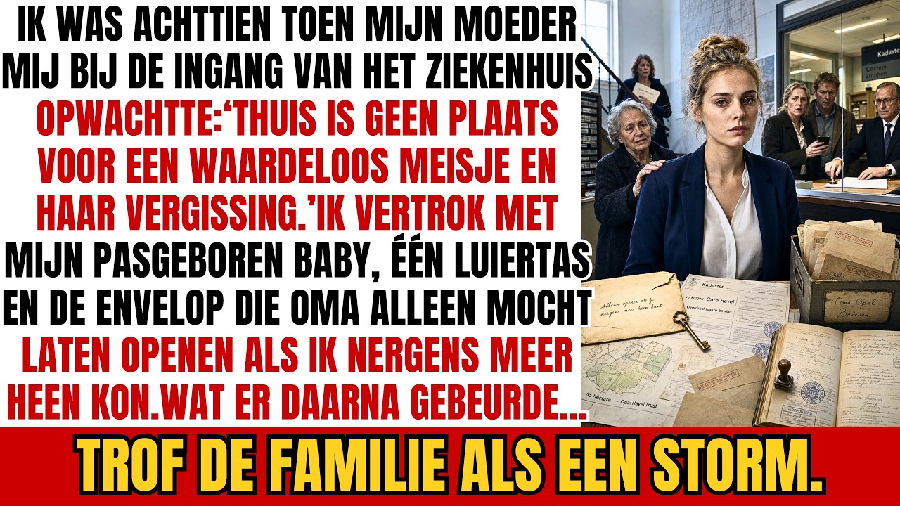 Ik was achttien, mijn dochter drie dagen oud, en mijn moeder stond bij de ziekenhuisuitgang te zeggen dat er thuis geen plek was voor “een nutteloos meisje met haar vergissing”. Mijn kleren lagen...