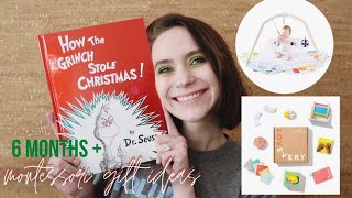 MONTESSORI GIFT GUIDE FOR 6 MONTHS + | WHAT I GOT MY BABY FOR CHRISTMAS