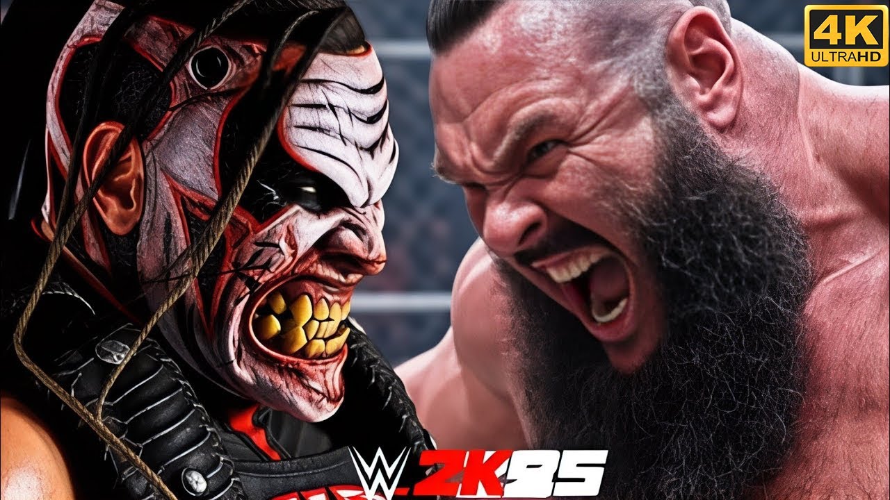 Monster vs Monster 😱 The Fiend Bray Wyatt vs Braun Strowman | WWE 2K25 [4K Ultra]