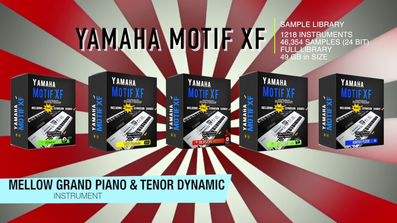 Yamaha Motif XF Library Samples Demo - YouTube