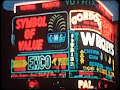 London night at Piccadilly Circus 60s archive footage