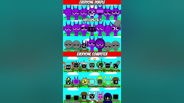 EVERYONE IS DURPLE VS EVERYONE IS MR COMPUTER #viralshorts #roblox