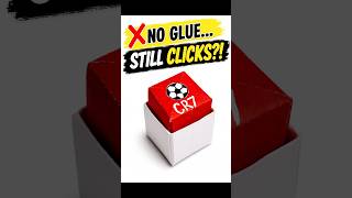 No Glue Origami Anti-Stress Button Toy! 😱 Paper Click Button DIY | Easy Origami Fidget Toy #shorts