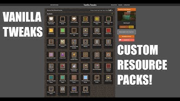 How I made a custom resource pack | Vanilla Tweaks!