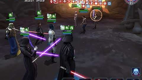 SWGoH Rey Malak counter - Thrawn led + Vader Wat
