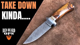 Hidden Tang TakeDownish Fighter | Knife Making