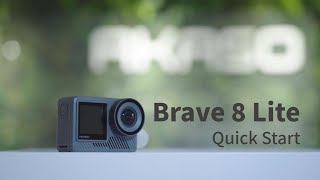 【AKASO Brave 8 Lite】What do you need to know about using it for the first time? Unboxing and Setting