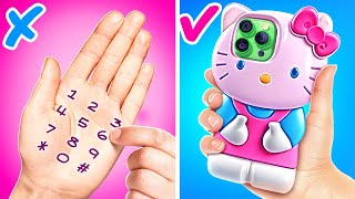 Dari TELEPON RUSAK menjadi TELEPON KITTY! Hacks Kerajinan Kardus Jenius dari Ibu