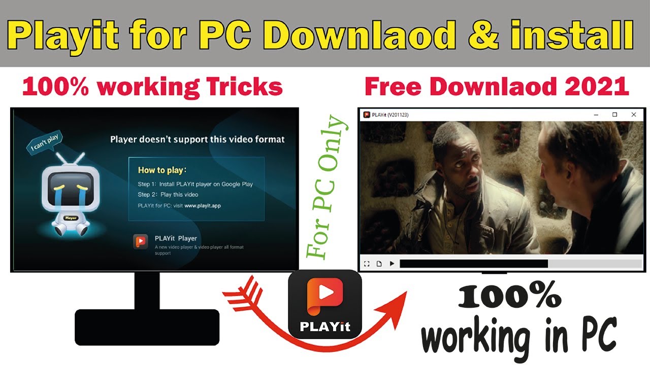 Playit for PC download new trick 2021 100 working playit video in PC