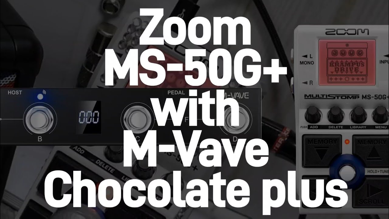 ZOOM MS-50G+ with M-Vave Chocolate plus effect block individual on