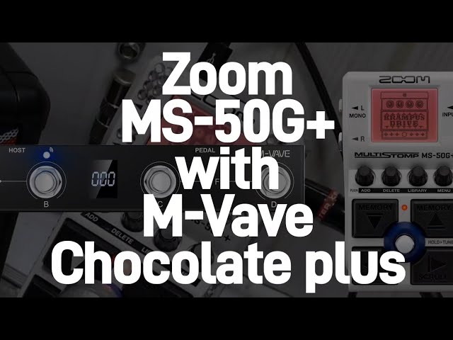 ZOOM MS-50G+ with M-Vave Chocolate plus effect block individual on