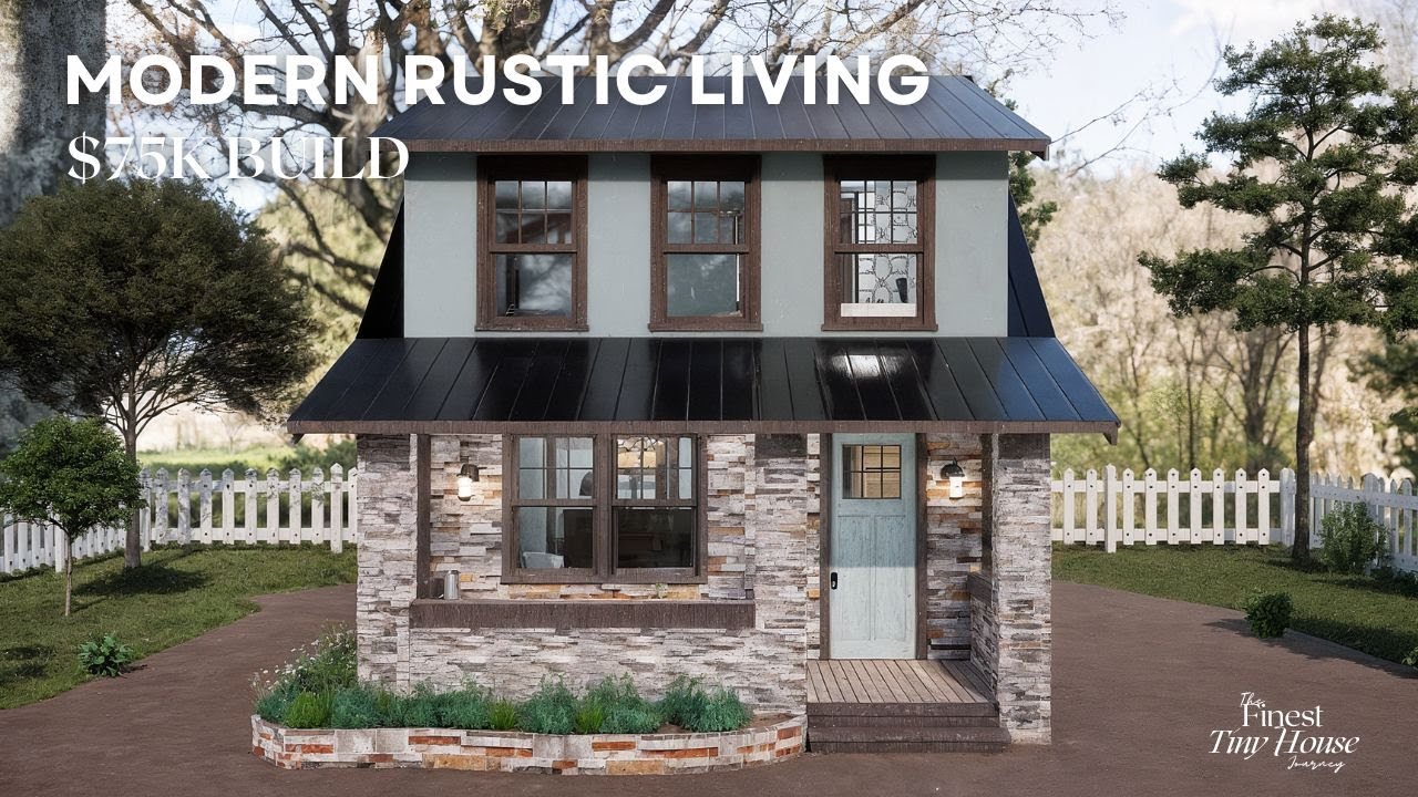 6x11m Two-Story Country Farmhouse Design | Compact & Cozy Family Home