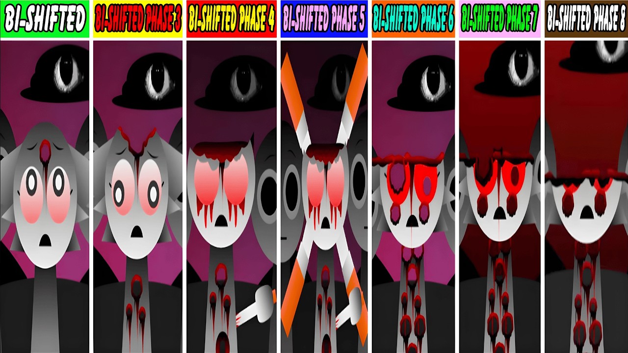 Incredibox Sprunki: Bi-Shifted But Phase 3 Vs Phase 4 Vs Phase 5 Vs Phase 6 Vs Phase 7 Vs Phase 8