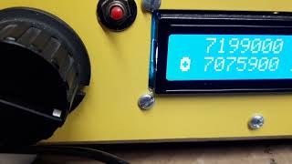 Homebrew Four Pole 9 MHz Filter installed temporarily in a radio