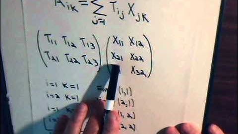 Topics In Quantum Mechanics Video #2: Operator/Matrix Multiplication  Example 1