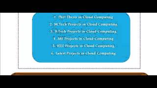 CLOUDSIM PROJECTS IN SOUTH AUSTRALIA
