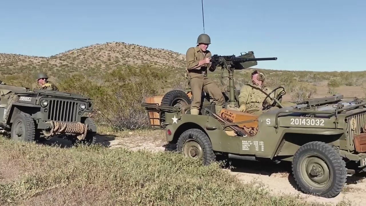 California Historical Group (CHG) WWll 35th Infantry Division reenactment unit - 2024 action 