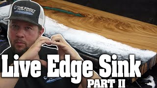 DIY Live Edge Bathroom Countertop | Part 2: Epoxy Pour