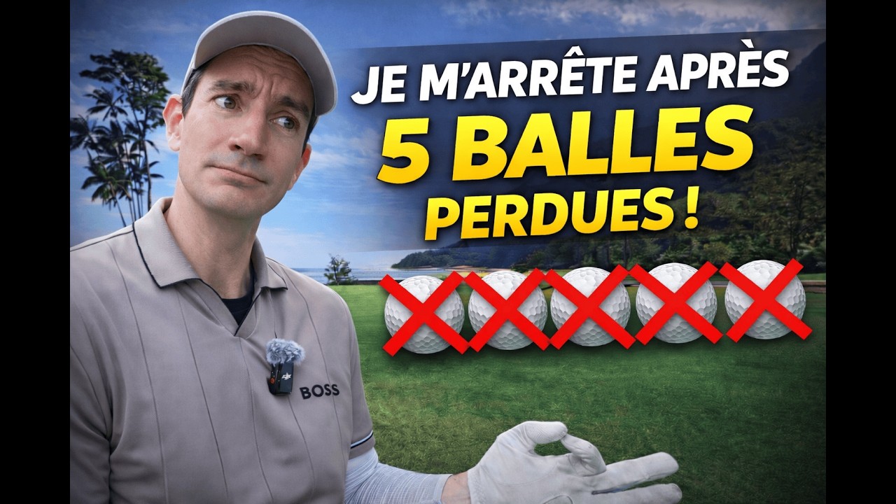 Je m'arrête après 5 balles perdues ! Golf du ELS Datai à Langkawi