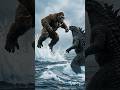 Kong vs Godzilla Final Battle 💥 | Ocean Fight Climax + Ending 😈🔥#kongvsgodzilla #godzilla #kong