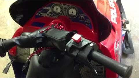 What A polaris 120cc snowmobile looks like