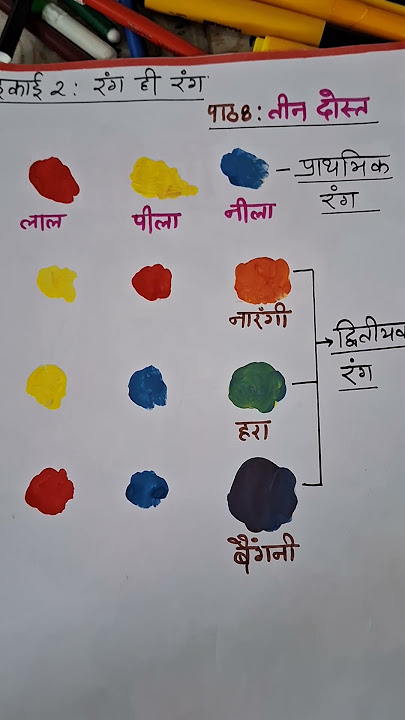 Color exploration: Primary and Secondary Color| Class 2 Ch 8 Three Friends| Friendship|Creative_IhaM