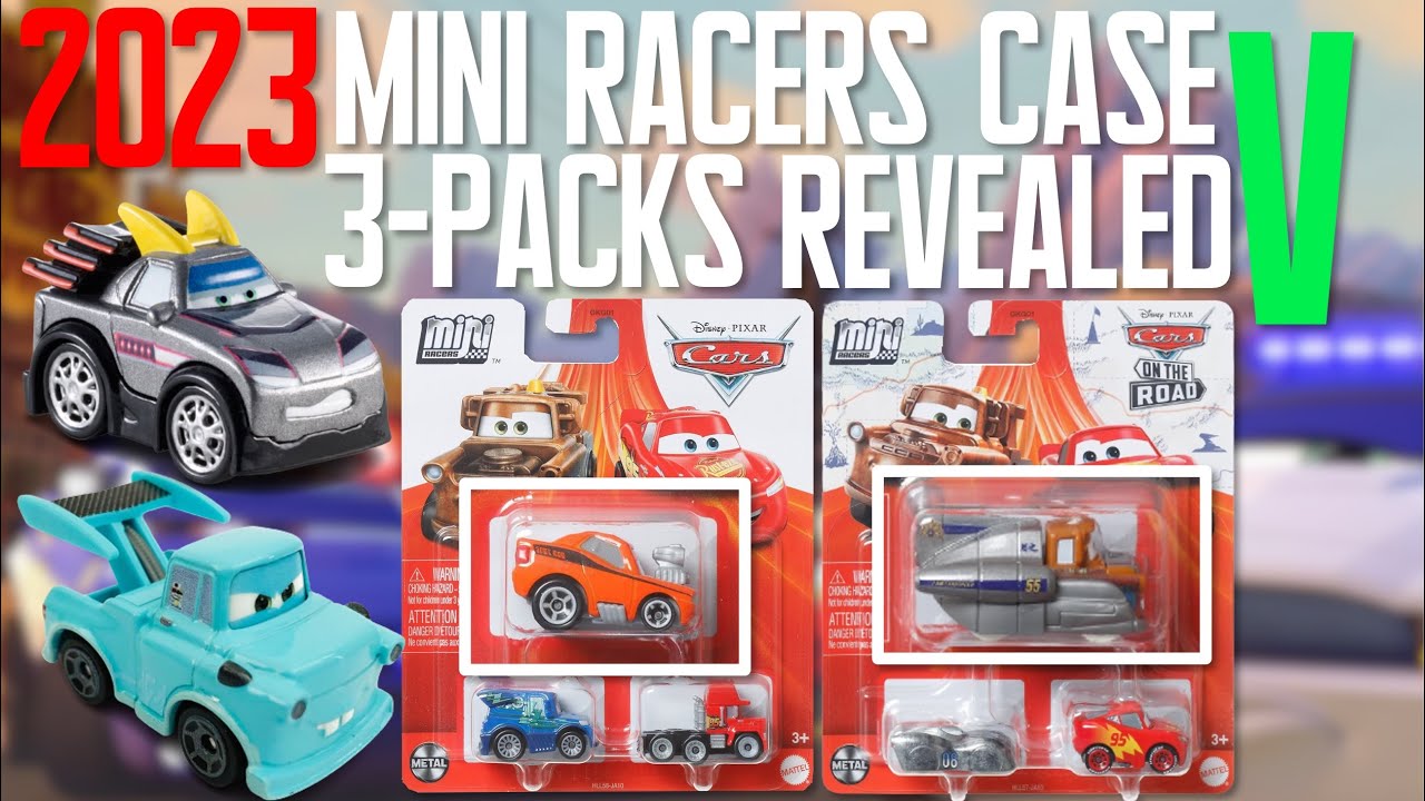 Mattel Disney Cars 2023 Mini Racer 3Packs Case V COMPLETE Contents