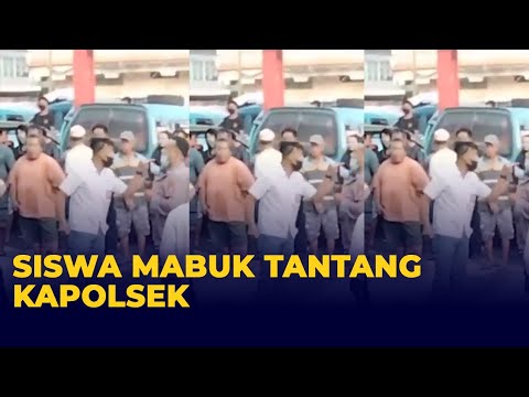 Video Viral Siswa SMA Tantang Duel Kapolsek, Begini Faktanya!