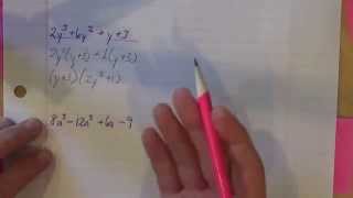 Factoring 4 terms by Grouping