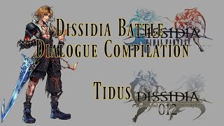 Dissidia Ultimate Dialogue Compilation - Tidus