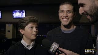 Brian Ortega (w/ Cameo From Little Brother) Explains Why He Still Sleeps on the Floor - MMA Fighting