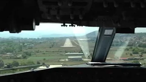 Landing in Ioannina (LGIO) cockpit view
