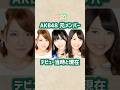 【part4】AKB48元メンバーのデビュー当時と現在 #shorts #akb48 #芸能人 #アイドル #指原莉乃 #北原里英 #内田眞由美