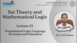 Lecture 23 - Propositional Logic: Language, Formulas and Valuations News